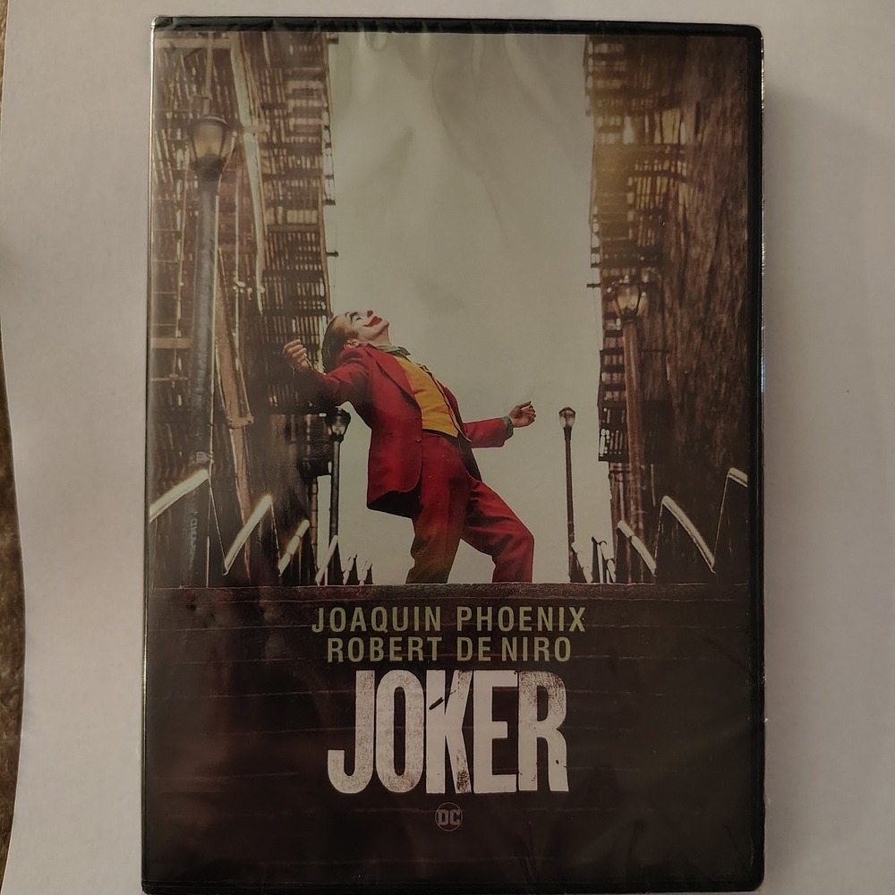 NWT Joker DVD Joaquin Phoenix Robert De Niro DC Comics Movie Dark Thriller Core